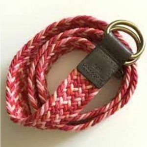 MULTI D-RING WOVEN BRIADED BELT